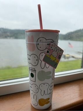 Starbucks Miffy Metal tumbler with straw